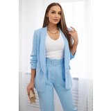 Kesi Włoski Elegant set of jackets and trousers blue Cijene