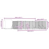 Vanjski kavez za pse s krovom srebrni 10x6x2,5m pocinčani čelik | Shoptok.si