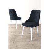 Hanah home Newa set stolica, 46x94x46 cm, 6 dijelova, antracit-bijela | Eponuda.ba
