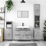 Maison Chic Kopalniška omarica - Kopalniški kabinet betonsko siva 80x33x60 cm inženirski les, (21794561) | Shoptok.si