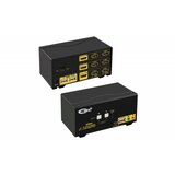  hdmi kvm usb svič CKL-923HUA, triple monitor, hdmi 2.0 compliant up to 4K hdtv (@30Hz), with audio & microhpone, extra usb 2.0 port, svič mode: push button / hotkey / mouse click / wired remote / auto scan Cene