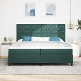  s opruga kutije Tamnozelena 200 x 200 cm Baršun | shoptok.hr