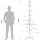  Metalno božićno drvce sa stalkom KUOPIO 210 cm Topla bijela | shoptok.hr