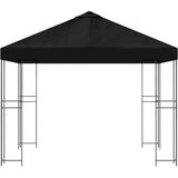 Gazebo 3 x 3 m Crna Poliester i čelik 190 gsm | Eponuda.com