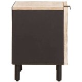  Nočna omarica Bela 40 x 33,5 x 46 cm Masiven les manga, (5000107174) Slike