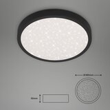 BRILONER 3071-015 - led plafonsko svetlo runa LED/24W/230V crno | Eponuda.com