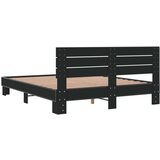  Okvir za krevet crni 160x200 cm konstruirano drvo i metal | shoptok.hr
