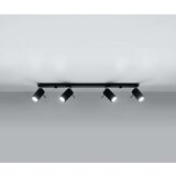  Stropna svetilka RING 4L črna, (21348186) | Shoptok.si