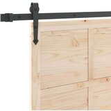 vidaXL Klizna vrata Smeđa 100 x 208 cm Masivna borovina | shoptok.hr