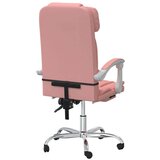  Pisarniški stol roza umetno usnje, (21378343) | Shoptok.si