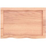Stolna ploča svjetlosmeđa 60x40x(2-4) cm tretirana hrastovina | shoptok.hr