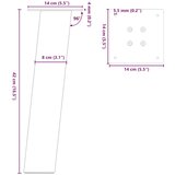 vidaXL Noge stolića za kavu 4 kom crne 42 cm čelik | shoptok.hr