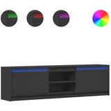Maison Chic TV omarica - TV stojalo - Televizijska omarica z LED črna 180x34x50 cm inženirski les, (21702312) | Shoptok.si