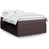 Maison Chic Box spring postelja - Vzmetna postelja z vzmetnico temno rjav 140x190 cm blago SL17987, (21894558) | Shoptok.si