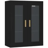 vidaXL Viseča stenska omarica črna 69,5x34x90 cm | Shoptok.si
