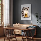  Slika - Gourmand Raccoon (1 Part) Vertical 60x90 Na talijanskom platnu | shoptok.hr