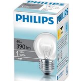 Philips standardna sijalica 40W E27 230V P45 CL 1CT/10X10F Cene