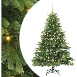 vidaXL Umjetno božićno drvce s stalakom Zelena 150 cm PE i PVC | shoptok.hr