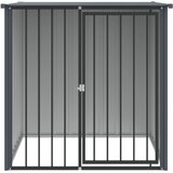  Kućica za pse s krovom crna 110 x 103 x 109 cm pocinčani čelik | Eponuda.ba