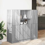  Komplet kuhinjskih omaric 3-delni siva sonoma inženirski les, (21814586) | Shoptok.si