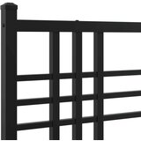 Metalni okvir za krevet s uzglavljem crni 193x203 cm | shoptok.hr
