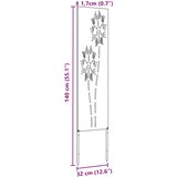 Privatnost u vrtu Antracit 32 x 140 cm Hladno valjana čelična | shoptok.hr