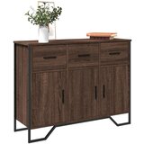 vidaXL Komoda boja smeđeg hrasta 97x32,5x74,5 cm od konstruiranog drva Cijene