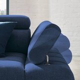 Welnova KOTNA SEDEŽNA GARNITURA, tkanina temno modra | Shoptok.si