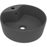  Luksuzni umivaonik mat tamnosivi 36 x 13 cm keramički | shoptok.hr