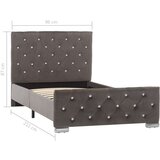  Za krevet od tkanine sivi 90 x 200 cm | shoptok.hr