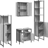  4-dijelni set kupaonskih ormarića boja hrasta sonome drveni | shoptok.hr