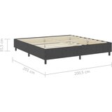 Box spring okvir za krevet od tkanine sivi 200 x 200 cm | shoptok.hr