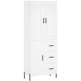 Maison Chic Visoka omara - Komoda - Predalnik bela 69,5x34x180 cm inženirski les, (21719898) Cene