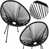 springos vrtna stolica od ratana,crna 72 x 82 x 85 cm | shoptok.hr