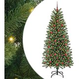 vidaXL Umestno božično drevo med 300 LED Zelena 180 cm PE in PVC | Shoptok.si