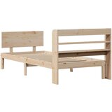  Okvir kreveta s uzglavljem 90 x 200 cm od masivne borovine | shoptok.hr