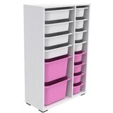 Hanah home višenamenske police rine 2D4K8U white pink | ePonuda.com