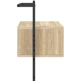  Noćni ormarići zidni 2 kom boja hrasta 35 x 30 x 51 cm drveni | shoptok.hr