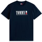 Tommy Jeans Majica marine / rdeča / bela | Shoptok.si