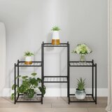  Stalak za cvijeće 83 x 25 x 60 cm crni željezni | shoptok.hr