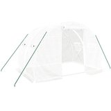 The Living Store Rastlinjak z jeklenim okvirjem bel 6 m² 3x2x2 m - Rastlinjak, (21418966) | Shoptok.si