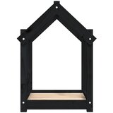  Krevet za pse crni 61x50x70 cm od masivne borovine | shoptok.hr