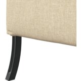 vidaXL Kauč s visokim leđima Krem 109x56x121 cm Tkanina | shoptok.hr
