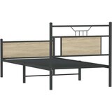 vidaXL Posteljni okvir brez vzmetnice hrast 90x190 cm inženirski les | Shoptok.si