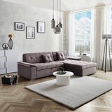 Livetastic sedežna garnitura keaton, siva, z ležiščem | Shoptok.si