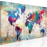 Slika - World Map: Cracked Wall 200x80 | shoptok.hr