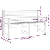  Vrtna klupa 159,5 x 48 x 91,5 cm od masivne duglazije | shoptok.hr