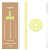 Muuki Silikonska slamka sa četkom za čišćenje/s poklopcem Sunny Lemonade – | shoptok.hr