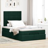  Okvir za krevet s madracima tamnozeleni 120x190 cm baršunasti | Eponuda.com