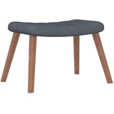  Stol za sproščanje s stolčkom temno siv žamet, (20957184) | Shoptok.si